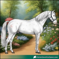 Horse Color:Silver Brown Dun Mushroom Sabino