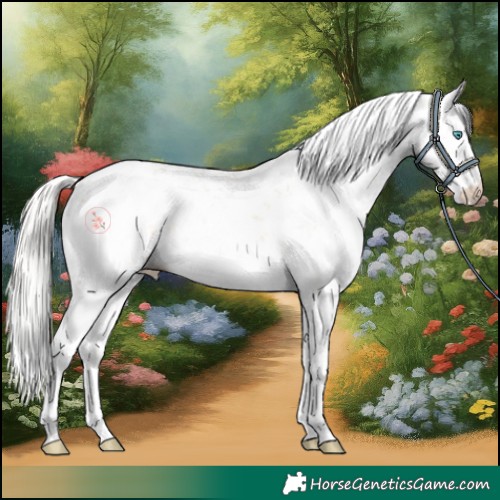 Horse Color:Silver Perlino Dun Mushroom Sabino
