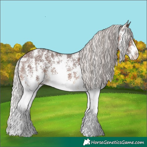 Horse Color:Silver Brown Sabino