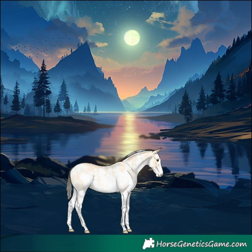 Horse Color:White Spotted Buckskin Dun Rabicano 