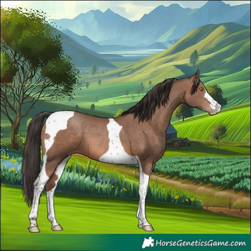 Horse Color:Sable Champagne Tobiano