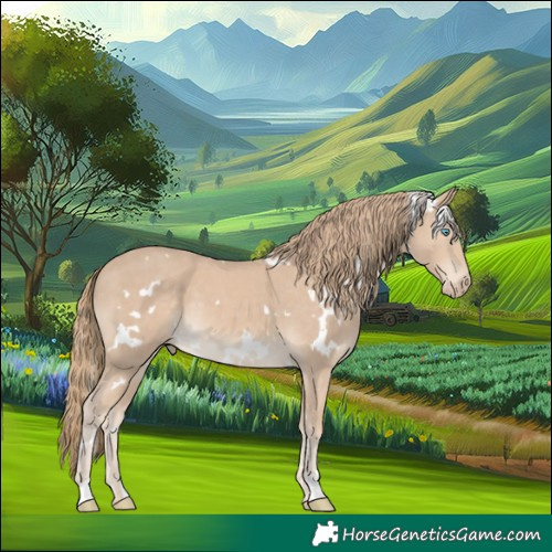 Horse Color:White Spotted Smoky Creme 