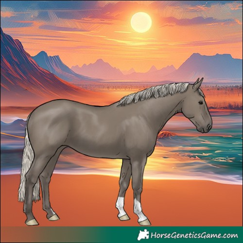 Horse Color:Silver Smoky Grullo
