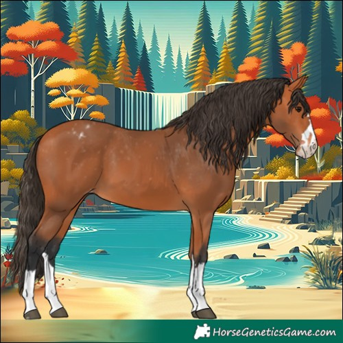Horse Color:Bay Appaloosa