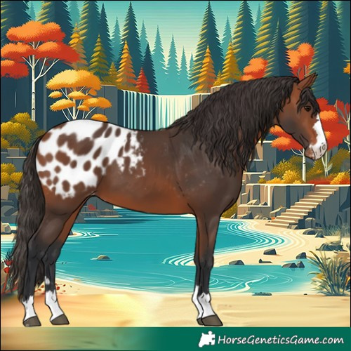Horse Color:Bay Appaloosa