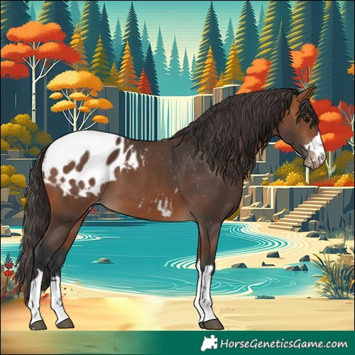 Horse Color:Bay Appaloosa