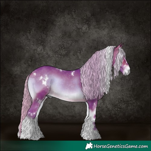 Horse Color:Watercolor White Spotted Silver Brown Onyx Tobiano Rabicano 