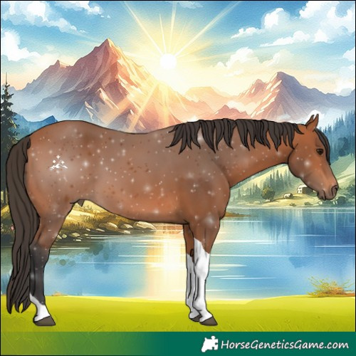 Horse Color:Bay Tobiano 
