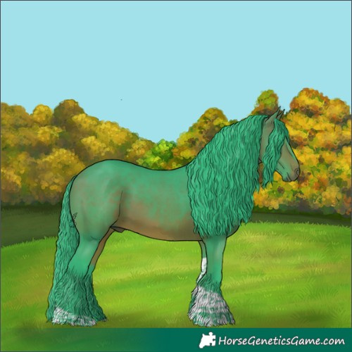 Horse Color:Watercolor Bay Tobiano 
