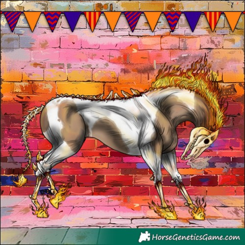 Horse Color:Classic Champagne Tobiano 