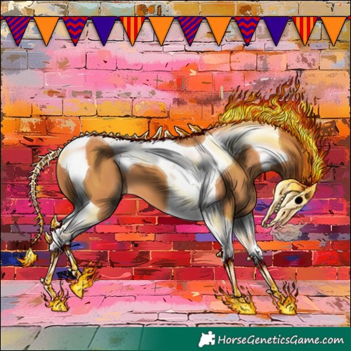 Horse Color:Chestnut Tobiano