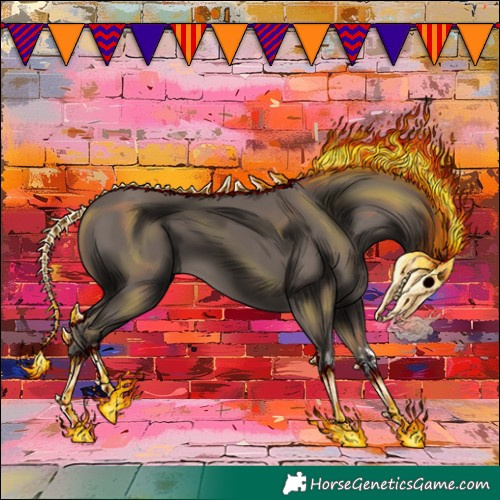 Horse Color:Silver Black