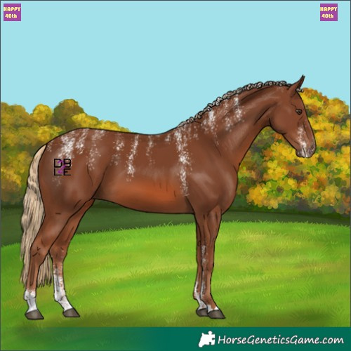 Horse Color:Powder White Chestnut