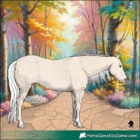 Horse Color:Silver Perlino 