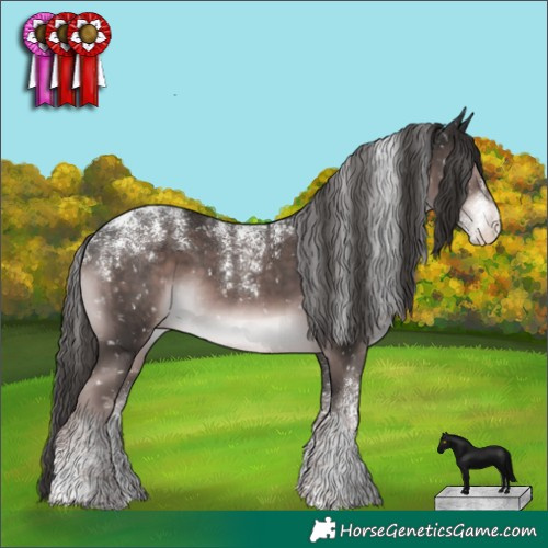 Horse Color:Powder White Platinum Liver Chestnut Snowflake Varnish 