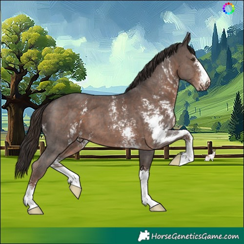 Horse Color:Liver Chestnut Sabino