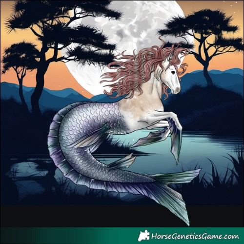 Horse Color:Painted White Spotted Silver Grullo Ice Onyx 