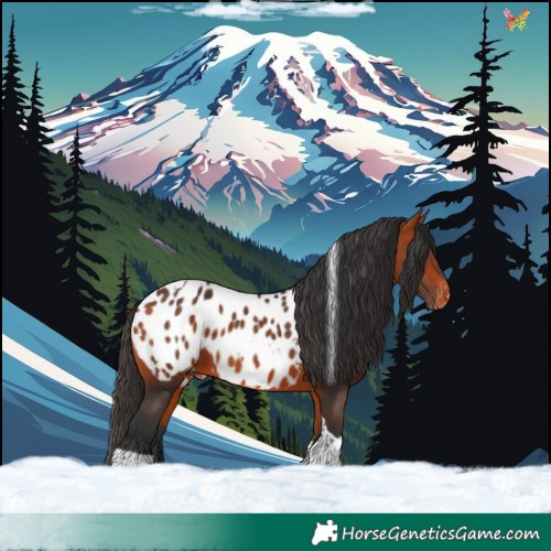 Horse Color:Bay Tobiano Appaloosa