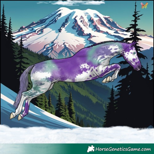 Horse Color:Watercolor Black Splash 