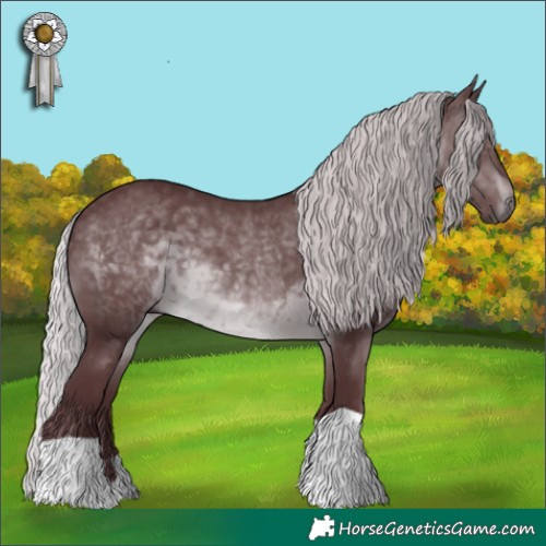 Horse Color:Chocolate Silver Brown Chinchilla 