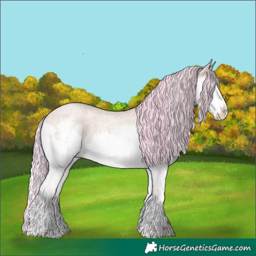 Horse Color:Painted Silver Classic Champagne Roan Splash