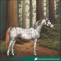 Horse Color:Chestnut Near Leopard