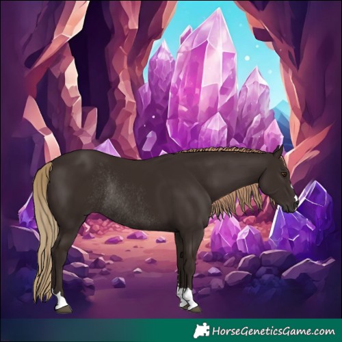 Horse Color:Liver Chestnut Rabicano 