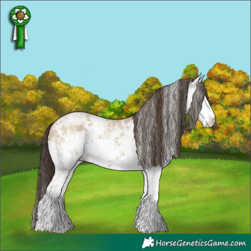 Horse Color:White Spotted Classic Cream Champagne Dun Sabino 