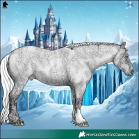 Horse Color:Liver Red Chinchilla Ice Roan