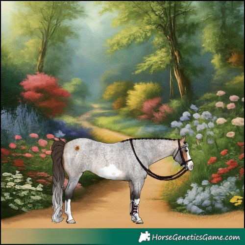 Horse Color:Buckskin Roan Splash Frame Rabicano