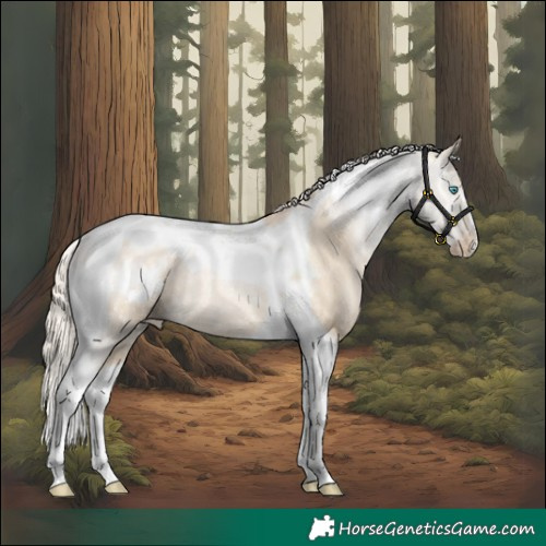 Horse Color:Palomino Pearl Dun Tobiano Snowcap Rabicano