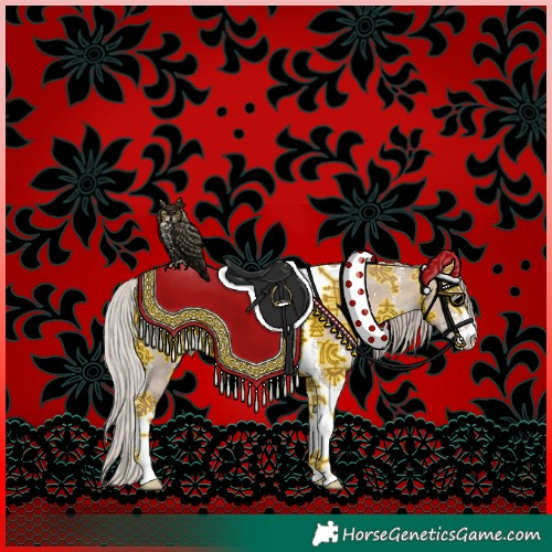 Horse Color:Silver Brown Dun Sabino Tobiano