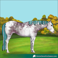 Horse Color:Painted Watercolor Brown Ice Onyx Splash Tobiano 