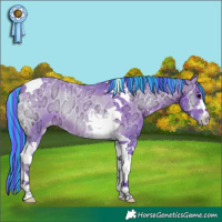Horse Color:Painted Watercolor Chocolate Brown Ice Onyx Sabino Tobiano