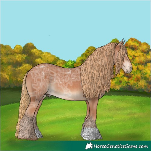 Horse Color:Chestnut Ice Rabicano 