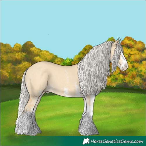 Horse Color:White Spotted Silver Classic Cream Champagne Dun Splash