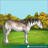 Horse Color:Painted Brown Onyx Sabino Splash Tobiano Brindle
