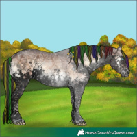 Horse Color:Void Painted White Spotted Liver Red Onyx Ice Sabino Splash Brindle