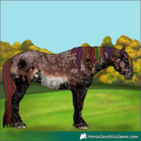 Horse Color:Void Painted Chocolate Brown Ice Sabino Splash Tobiano Rabicano