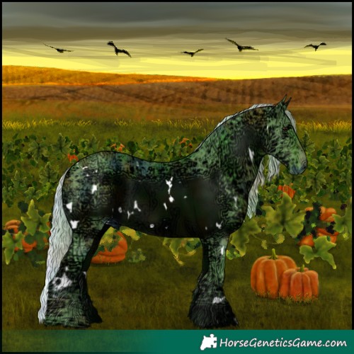 Horse Color:Nacre Watercolor White Spotted Silver Brown Ice 