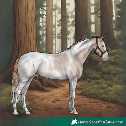 Horse Color:Red Dun Roan Splash Tobiano Frame 