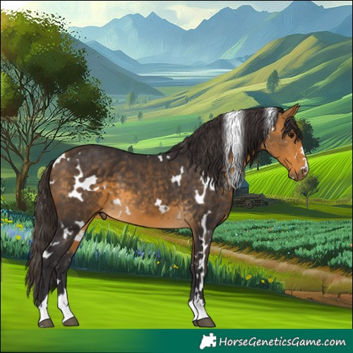 Horse Color:White Spotted Buckskin 