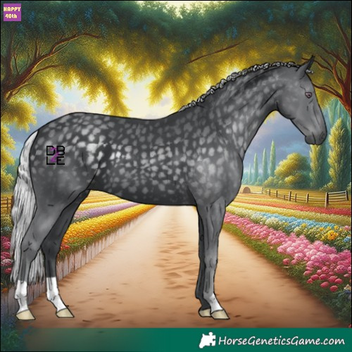 Horse Color:Silver Black Chinchilla 
