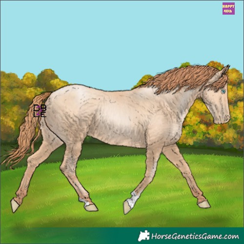 Horse Color:Amber Champagne Pearl