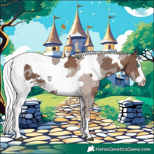Horse Color:Silver Black Merle Splash 