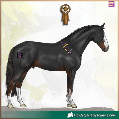 Horse Color:Gray Liver Chestnut 
