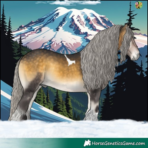 Horse Color:Silver Buckskin Onyx Tobiano 