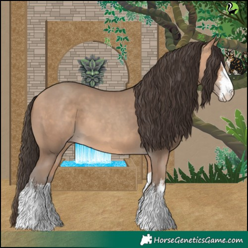 Horse Color:White Spotted Amber Champagne