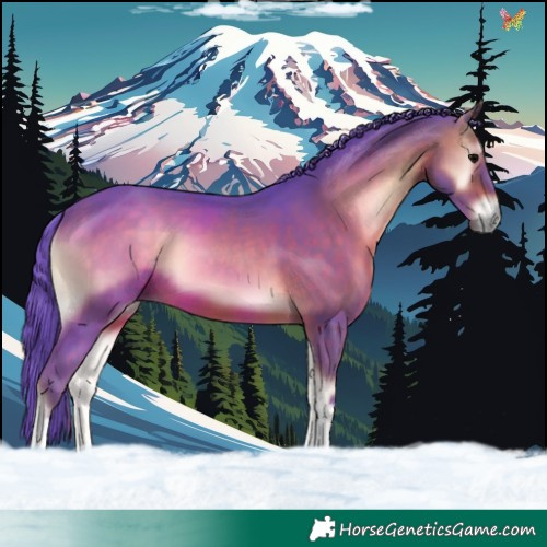 Horse Color:Watercolor Brown Onyx Tobiano 
