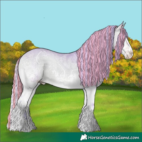 Horse Color:Painted Watercolor Silver Amber Cream Champagne Ice Onyx Splash Tobiano